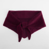 Szalik dzianinowy Knitted Triangle Scarf - B402:Burgundy, 84% polyester / 4% nylon / 7% acrylic / 3% wool / 2% elastane, One Size